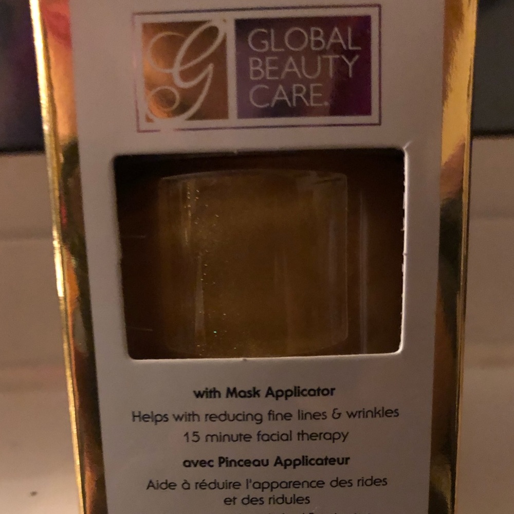 Gold face mask